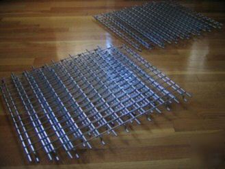 Metro wire rack super erecta shelf end sections chrome