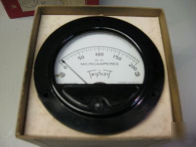 Triplett model 321-t dc microamperes meter 0 - 200 ma