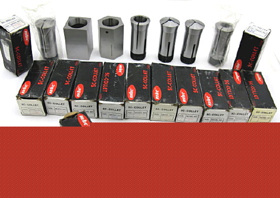 20 pc. x 1/16THS collet set w/ square and hex blocks
