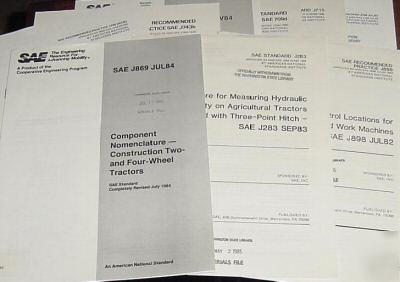 Sae standard lot tractors side booms off-road machine