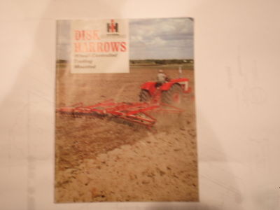 International harverster disk literature- vintage