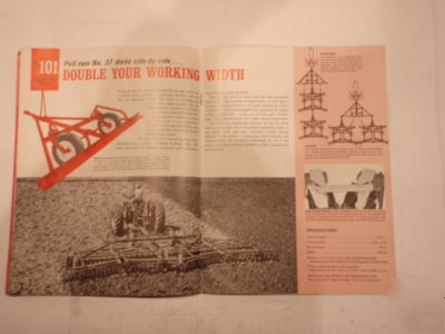 International harverster disk literature- vintage