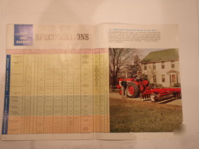 International harverster disk literature- vintage