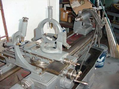 18X56 troglia lathe,inch-metric threading,loaded w/tool