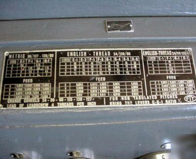 18X56 troglia lathe,inch-metric threading,loaded w/tool