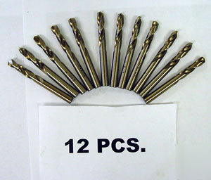 New (12) #38 cobalt stub drills - precision twist