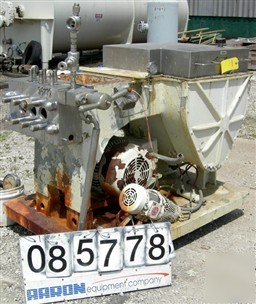 Used: gaulin homogenizer, model 1000MCP18-6TBS, stainle