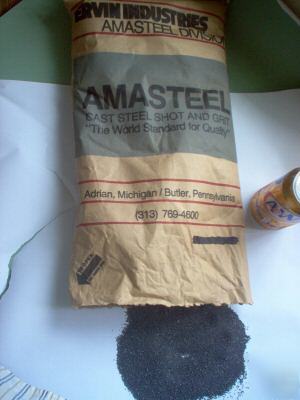 25 pounds cast steel shot grit media for blast cleaning