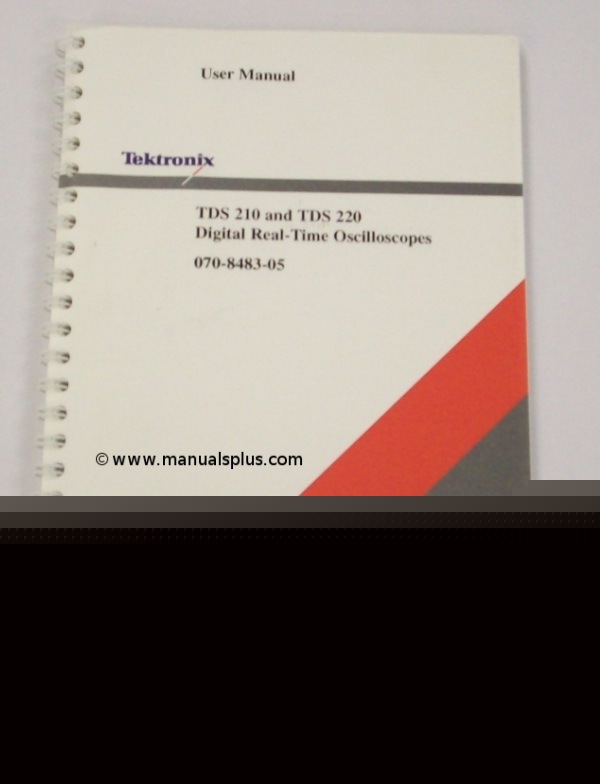 Tek tds 210 and tds 220 scopes user manual - $5 ship 