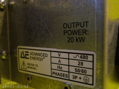 Ae advanced energy pinnacle 20KW supply 3152412-233A