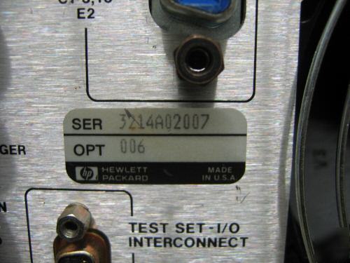 Hp 8753C network analyzer 6 ghz, options 006